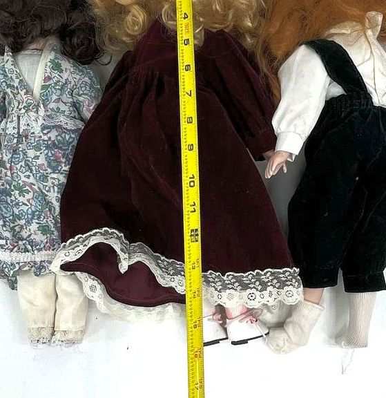 Vintage Lot of 5 Porcelain Dolls Hallmark 1984 LE Boy Girl Collector Dolls