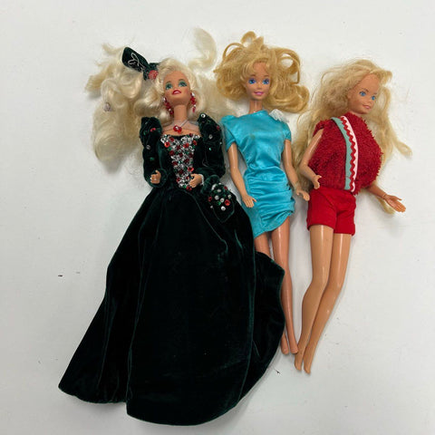 Vintage 1997 Holiday Barbie Doll Lot with Horse & Accessories Mattel