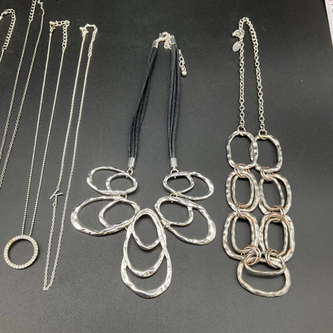 Modern Mixed Fashion Costume Jewelry Lot 0.5 lbs 10 Necklaces Owl Moon
