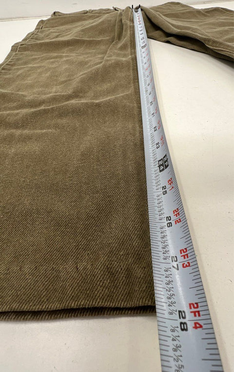 Carhartt Men's Relaxed Straight Leg Jeans Faded Olive Green Work Pants 40x32