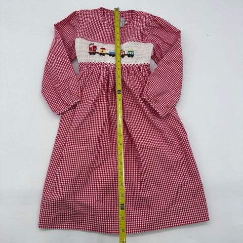 Fantaisie Kids Girls Dress Lot Smocked Gingham Train Striped Polka Dot Sz 4T