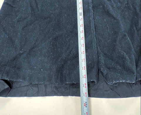 Vintage 90s A'leet by Karen Women's Black Wool Blend Shawl Collar Long Coat