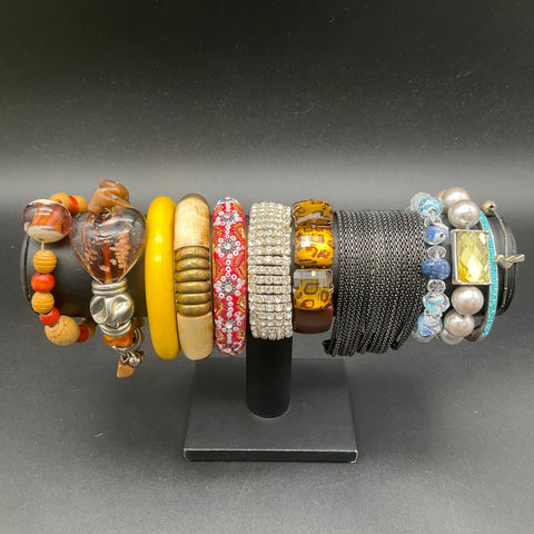 Express Rhinestone Beaded Cuff Bangle Fashion Jewelry Lot of 15 Pieces