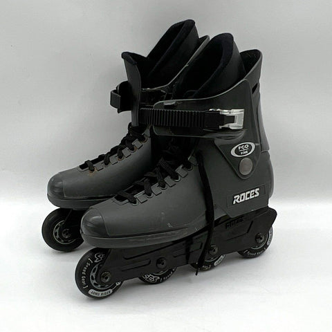 Roces FCO Rome Inline Skates Size 8-9.5 Hard Shell Aero-Light Frame Gray
