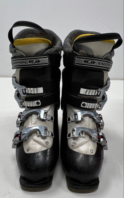 Salomon Performa 7 Ski Boots Womens Size 7.5 25.0 4-Buckle With Carry Bag