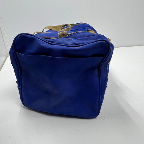 Vintage 90s Pillsbury Doughboy Blue Canvas Duffle Bag Travel Gym Promotional