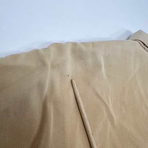 Vintage 80s Bis Gene Ewing Khaki Cotton Dolman Sleeve Bomber Jacket Womens S