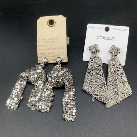 Costume Jewelry Lot 13 Pairs Anthropologie Chico's Vera Wang Madden NYC Pearls