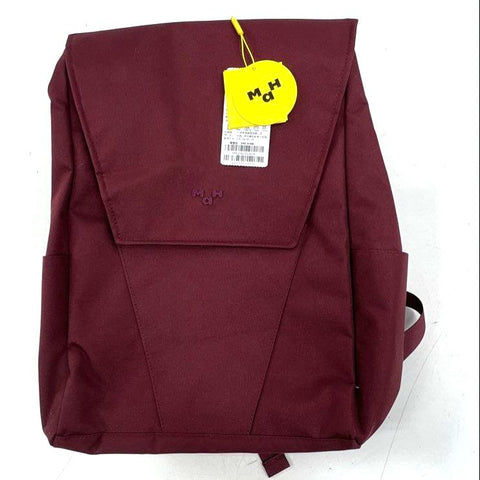 MAH Burgundy Minimalist Flap Top Backpack Rucksack MR20B195S06 NWT