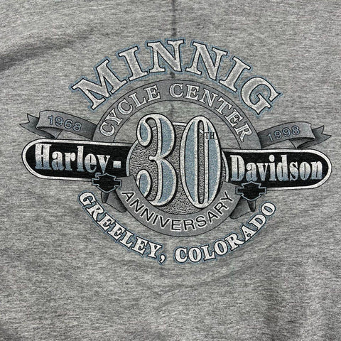 Vintage 90s Lot 2 Harley-Davidson Biker Crewneck Sweatshirt Long Sleeve Sz XL