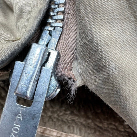 Vintage 70s Zero King Sherpa Lined Hooded Jacket Talon Zipper USA Sz 42