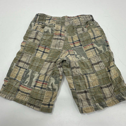 Vintage Y2K Urban Pipeline Men's Patchwork Plaid Camo Shorts Sz 30