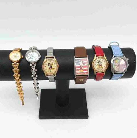 Vintage 1990s Disney Mickey Mouse Lorus Watch Lot of 6 Tinkerbell