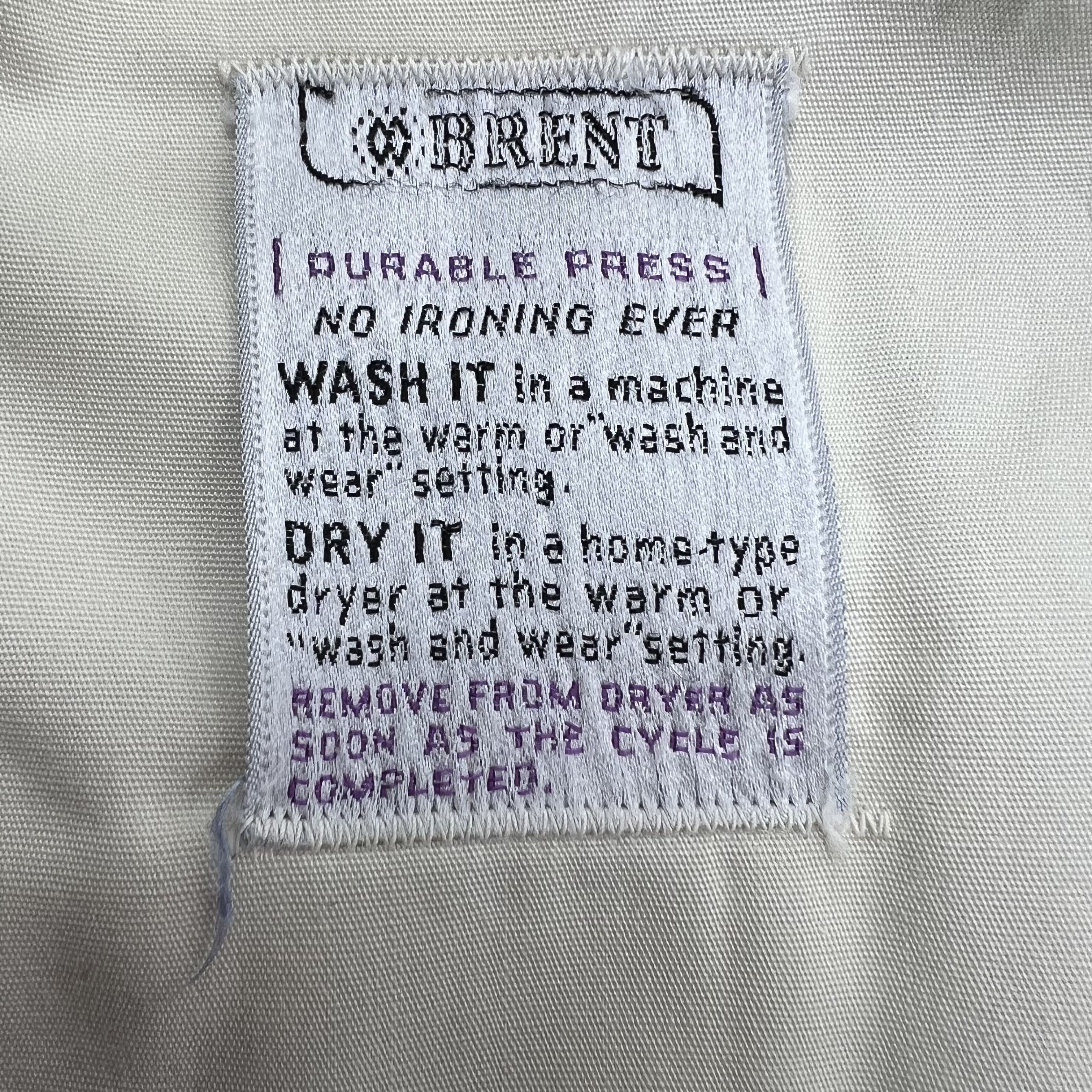 Vintage 70s Brent Cream Durable Press Car Coat Raincoat Jacket Men's Size M
