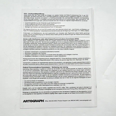 Artograph LightPad 920LX LED Light Box Drawing Pad with Case Untested 06/2022
