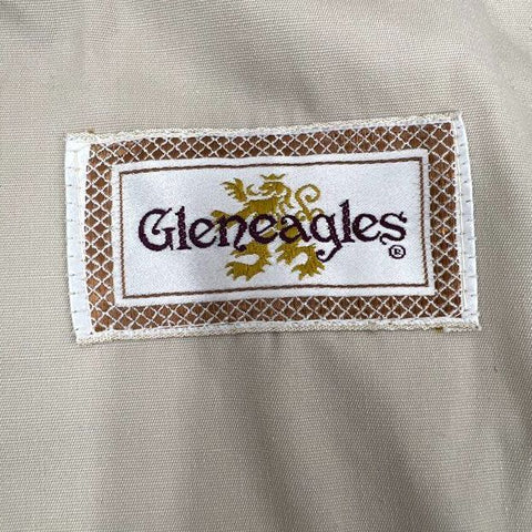 Vintage 80s Gleneagles Double Breasted Belted Trench Coat Raincoat Sz 42 REG