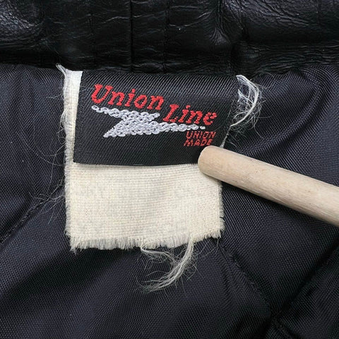 Vintage 80s Union Line UAW Local 249 Bomber Jacket Union Made USA Sz L/XL