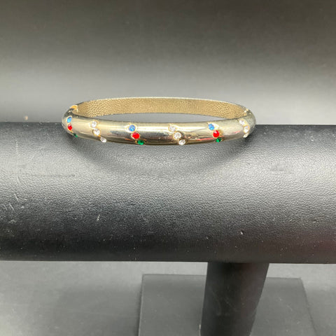 Vintage Mid-Century Retro Bracelets Bangles Rhinestone Lucite Jewelry Lot of 8