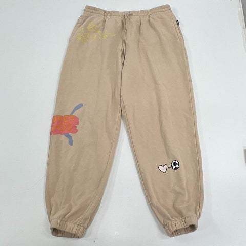 Puma x KidSuper Studios Tan Graphic Sweatpants Joggers Men's L