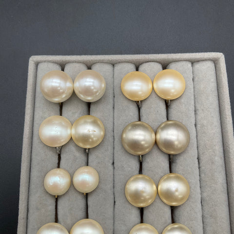 Vintage Richelieu Faux Pearl Clip On & Screw Back Earrings Jewelry Lot 11 Pairs