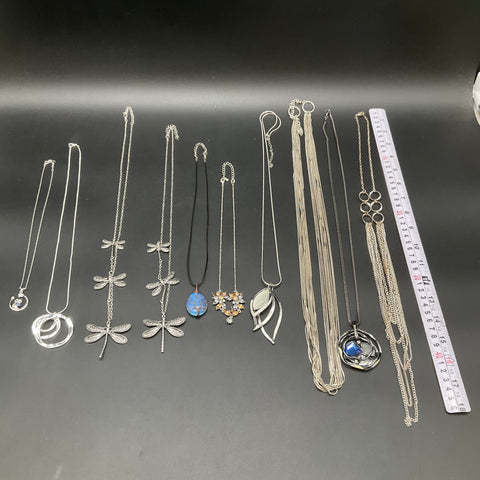 Cara NY & Fashion Necklaces Jewelry Lot of 10 Dragonfly Floral Tree of Life