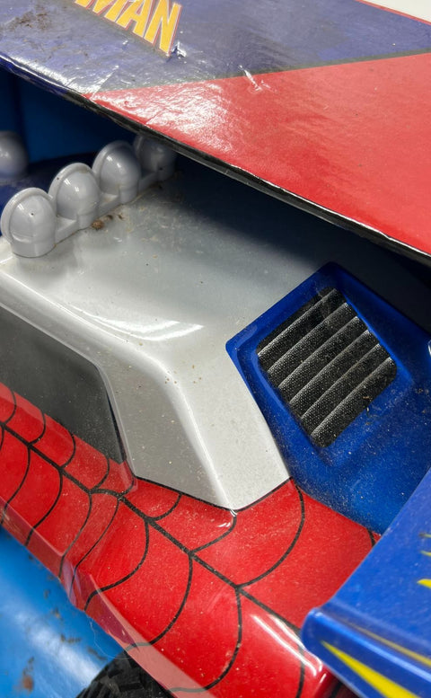 2018 Jada Toys Marvel Spider-Man RC Car Turbo Boost 2.4GHz Open Box