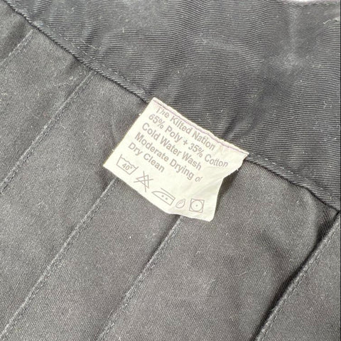 The Kilted Nation Men's Black Utility Cargo Kilt D-Rings Pleated Sz 40