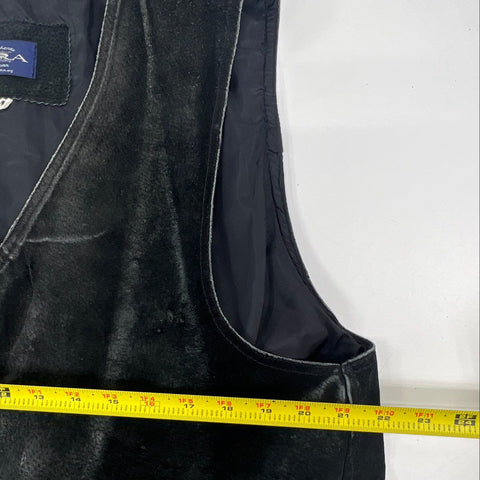 NRA Gear Authentic Men's Suede Leather Vest Vietnam Veteran Patch Sz M