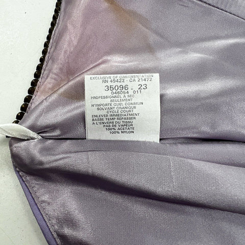 Vintage 90s Jessica McClintock Gunne Sax Purple High-Low Tulle Dress USA Sz 7