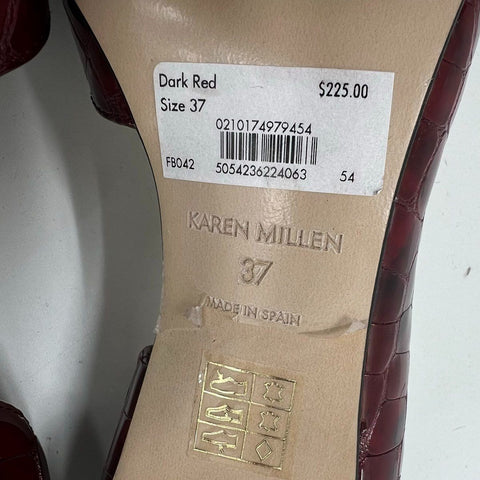 Lot 2 Karen Millen & Sergio Rossi Leather Heels Pumps Sandals Sz 37 & 36.5