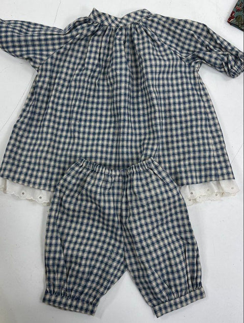 Vintage 80s 90s Lot of Handmade Doll Clothes Dresses Prairie Calico Outfits