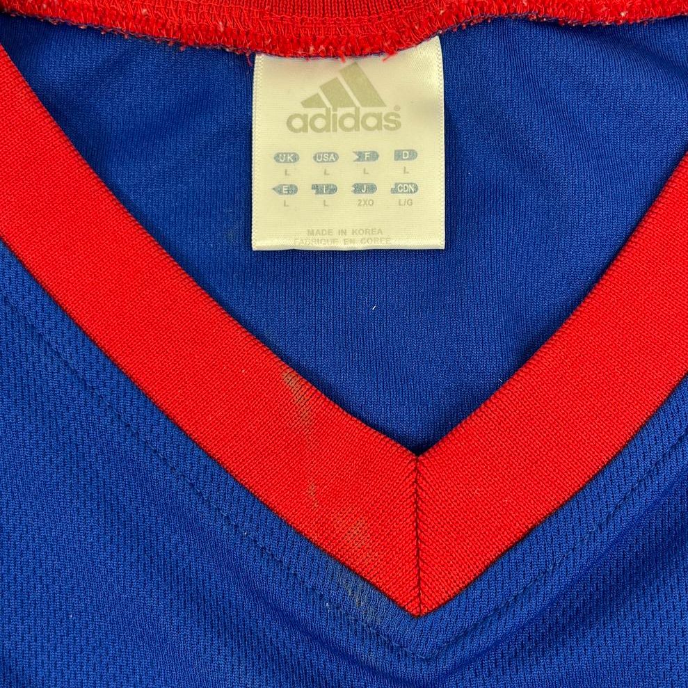 Vintage Y2K Adidas Kansas Jayhawks Blue Limited Edition #15 Jersey Mens L