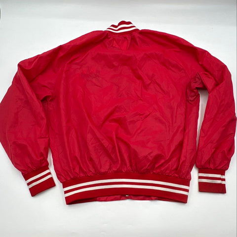 Vintage 80s Nebraska Huskers Ryder Snap Front Coach's Jacket Made in USA Sz XL