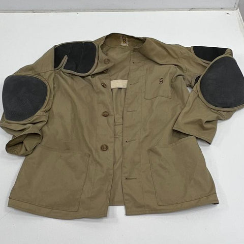 Bob Allen Tan Vintage 70s Padded Shoulder Shooting Jacket Coat Men's Size 44