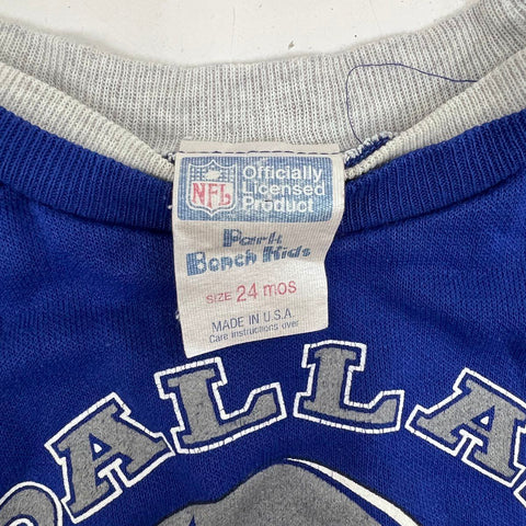 Vintage 1993 Dallas Cowboys NFL Kids Sweatsuit Set Made in USA Sz 24 MOS