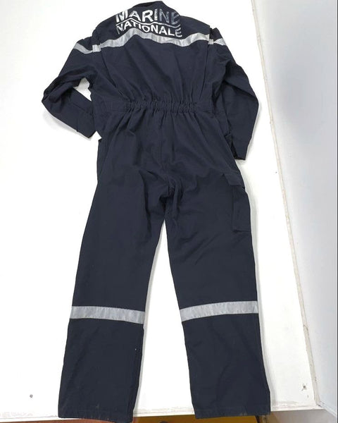 Y2K Fecsa French Navy Marine Nationale Reflective Work Coveralls Jumpsuit M