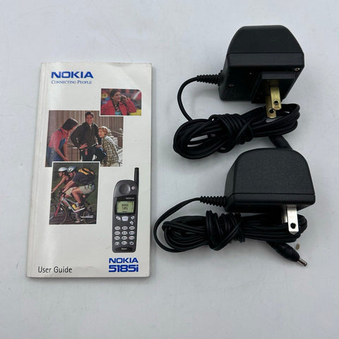 Vintage Nokia 5185i Cell Phone Lot of 2 Patterned Covers Chargers Box Tested
