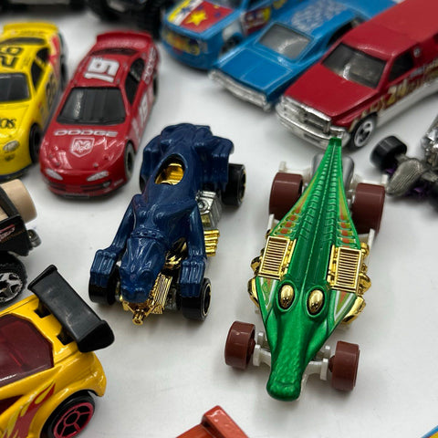 Hot Wheels Diecast Vehicle Lot Approximately 45 Cars NASCAR Tonka Matchbox