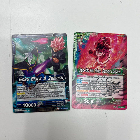 Goku Black Zamasu Leader + 140+ Card Lot Dragon Ball Super Card Game Bandai