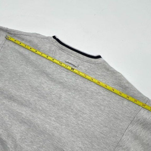 Vintage 90s Savvy Notre Dame Fighting Irish Gray Spellout Crewneck Sweatshirt L