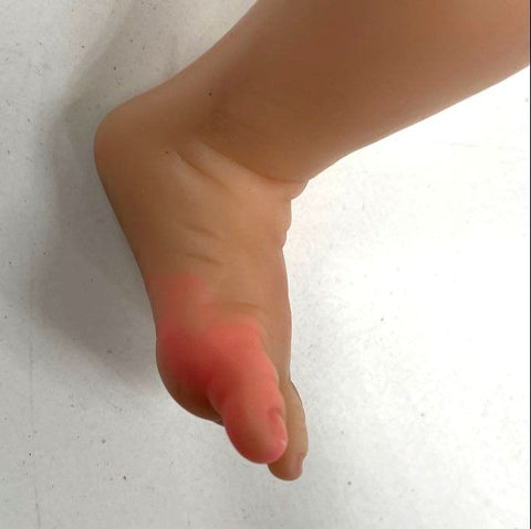 Lifelike Reborn Style Baby Doll Vinyl & Cloth Body Blue Eyes For Parts Repair