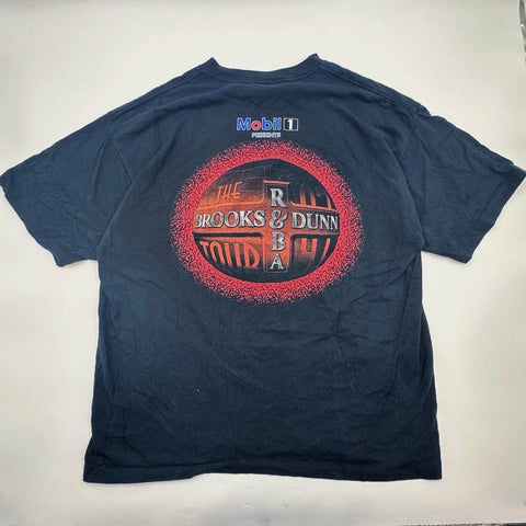 Vintage 1997 Brooks & Dunn Reba Tour T-Shirt Mobil 1 USA Made Sz XL