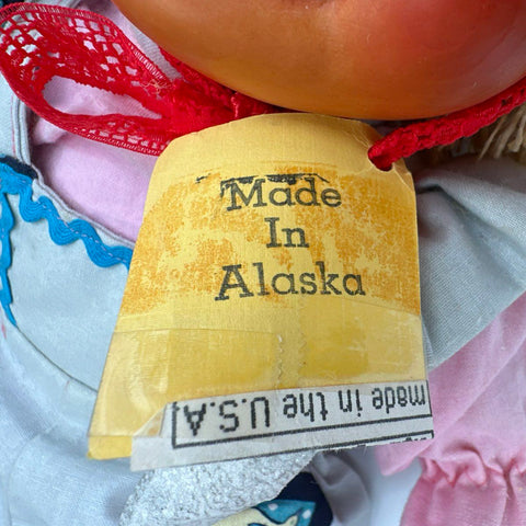 Vintage Naber Kids Ashley Doll Harold Naber Alaska Hand Painted With Tag