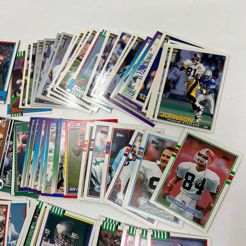 100+ Football Card Lot 1990s NFL Topps Pro Set Upper Deck Bulk Vintage
