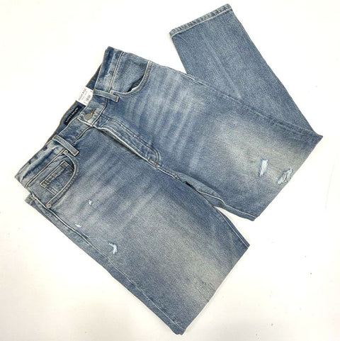 NWT Lucky Brand Women's Drew High Rise Mom Jeans Blue Distressed Sz 8/29