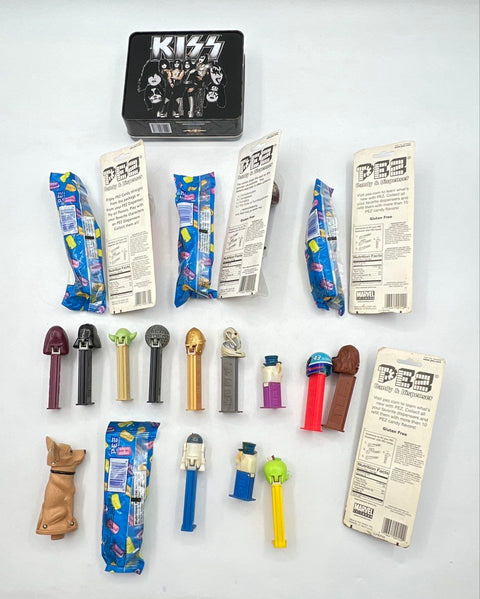 Pez Dispenser Lot 25 Pieces Star Wars Marvel KISS Bee Movie Mixed Collection
