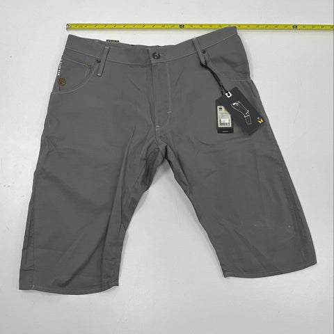 G-Star Raw Men's Arc 3D Loose Tapered Bermuda Shorts Heron Gray NWT Sz 36