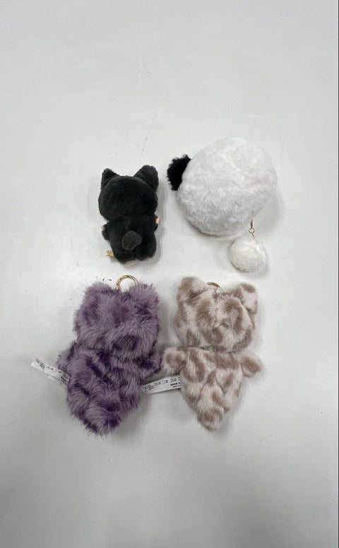 Bossi Barea San Xiao Miao Fuzzy Monster Plush Keychain Bag Charm Lot of 11