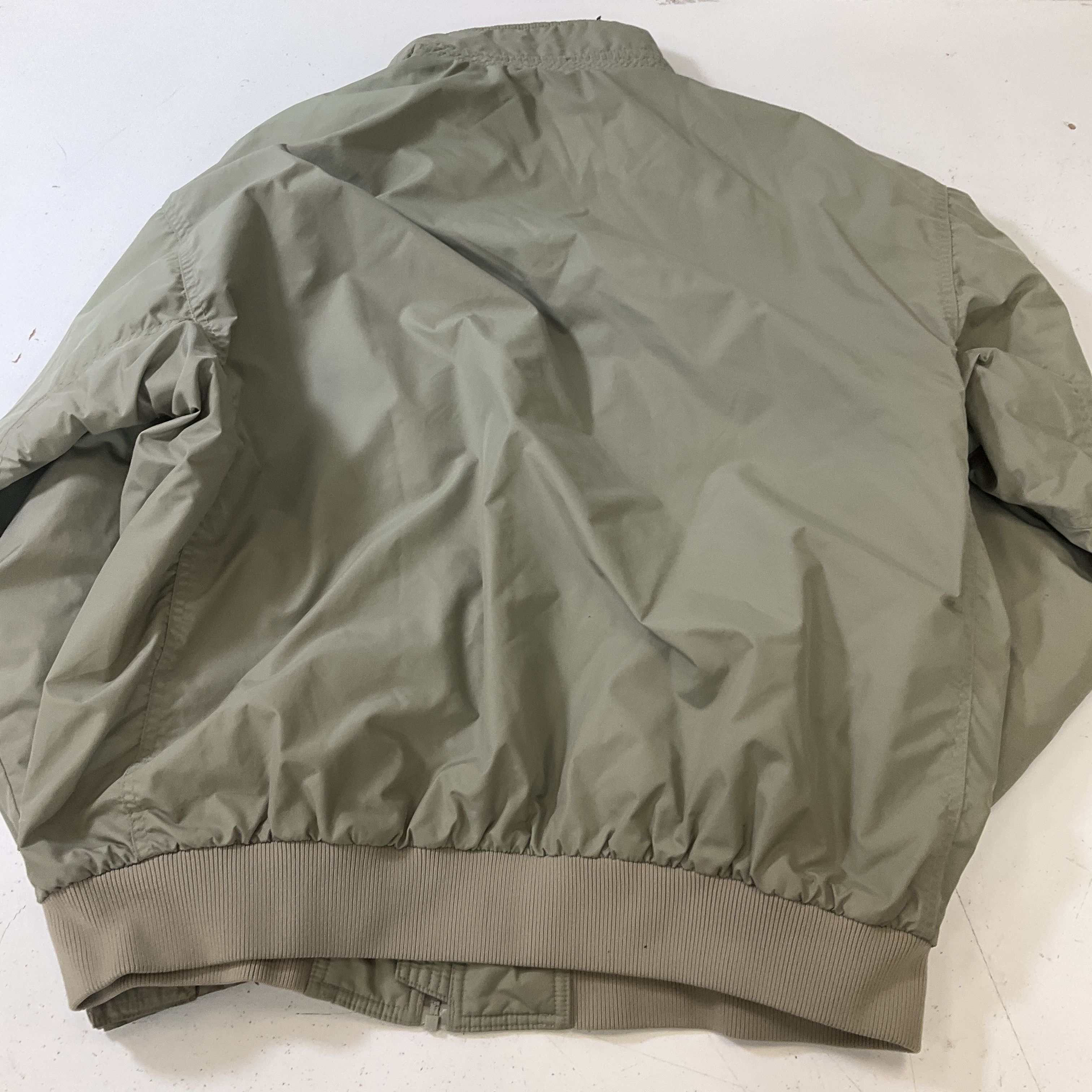 Columbia Men's Khaki Green Fleece Lined Jacket Size Large Vintage READ