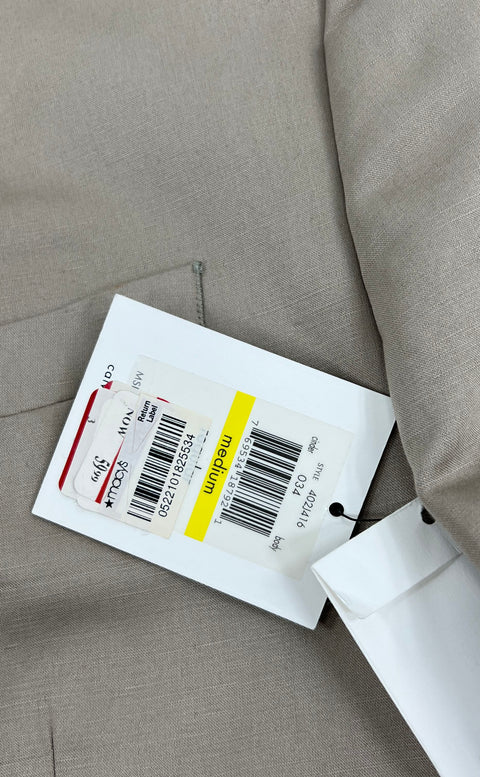 NWT Calvin Klein BODY Tan Slim Fit Blazer Sport Coat Jacket Men's Size M